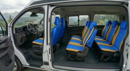 Set Huse Auto Premium 7+1 – Protecție Completă pentru Scaune (Galben/Albastru)