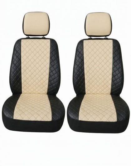 Set Huse Auto Premium 1+1 – Protecție Completă pentru Scaune (Negru/Crem)